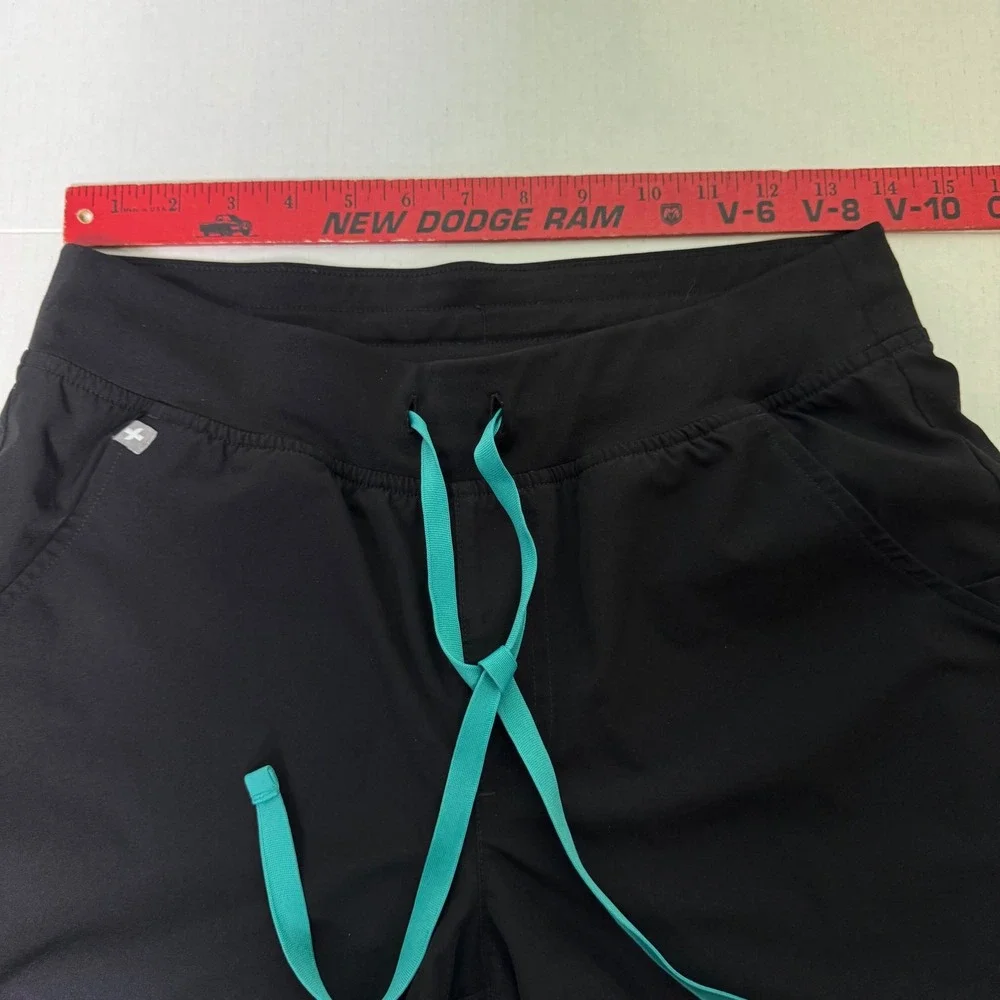 Figs Zamora Jogger FreeX Scrub Pants Lined Women's Size Small Petite Black